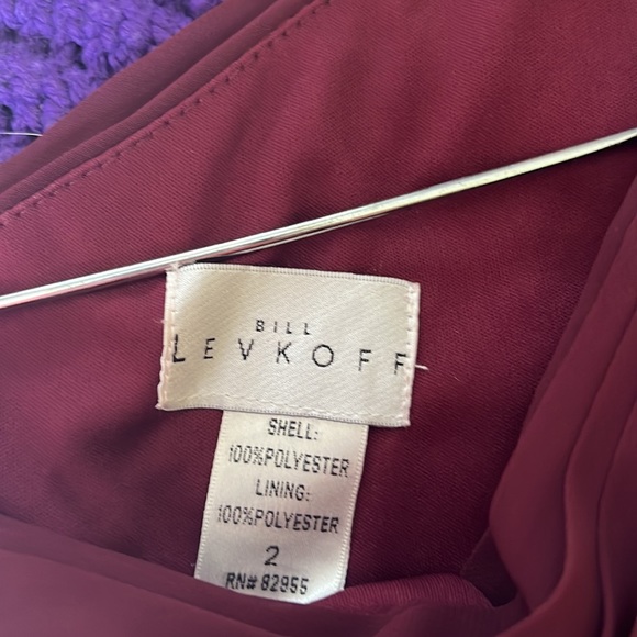 Formal gown by Bill Levkoff
Maroon color size 2
Right shoulder open.
Worn once - Picture 4 of 4
